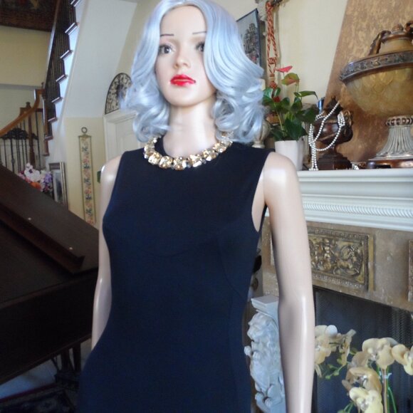 Stella McCartney Black Sheath Dress w/Flounce Hemline Detail Size IT 38 US 2 - Picture 8 of 16